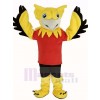 Jaune Griffon avec rouge T-shirt Mascotte Costume Animal