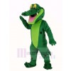 Souriant Alligator Mascotte Costume Adulte