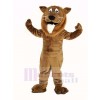 marron Lion avec blanc Barbe Mascotte Costume Animal
