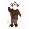 marron Longue Queue Singe Mascotte Costume