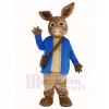 Peter lapin dans Bleu Manteau Mascotte Costume