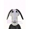 blanc Aardvark Mascotte Costume Animal Tête Seulement