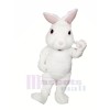 blanc Flou lapin Mascotte Les costumes Dessin animé