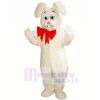 blanc Poids léger lapin Mascotte Les costumes Dessin animé