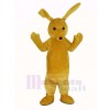 Jaune lapin Longue Oreilles Mascotte Costume