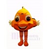 Mignonne Orange Poisson clown Mascotte Costume Dessin animé