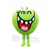 Marrant vert Pomme Fruit Mascotte Costume Dessin animé