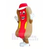Délicieux Vite Nourriture Hot-dog Mascotte Costume Dessin animé