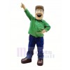 Argo Homme dans vert Mascotte Costume Gens