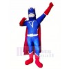 Cool Bleu Capitaine Mascotte Costume Gens