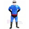 Cool Bleu Superman Mascotte Costume Gens