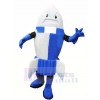 Féroce Bleu Fusée Mascotte Costume Dessin animé