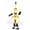 Drôle Guitare Mascotte Costume Dessin animé