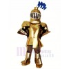Cool d'or Chevalier Mascotte Costume Gens