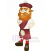 Highlander avec marron Des chaussures Mascotte Costume Personnes