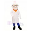 Vieux Médecin avec Noir Des chaussures Mascotte Costume Personnes