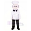 Chef avec Des lunettes Mascotte Costume Gens