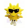 Cool Souriant Soleil Mascotte Costume Dessin animé