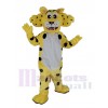 Drôle Jaune guépard Mascotte Costume