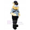 Police Chien Avec Des lunettes de soleil Mascotte Costume Dessin animé