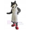 Loup costume de mascotte