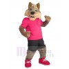 Loup costume de mascotte
