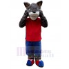 Loup costume de mascotte