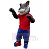 Loup costume de mascotte