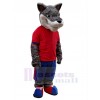 Loup costume de mascotte