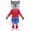 Loup costume de mascotte