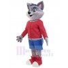 Loup costume de mascotte