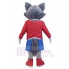 Loup costume de mascotte