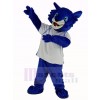 Bleu Bobcats avec blanc Chemise Mascotte Costume Animal