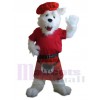 Chien West Highland White Terrier costume de mascotte