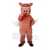 Porc costume de mascotte