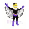 Violet Oiseau avec Ailes Mascotte Costume Dessin animé