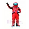 rouge Astronaute Mascotte Costume Adulte