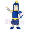 Bleu Fort Titan Spartan Mascotte Costume Gens