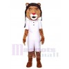 Pilote Lion costume de mascotte