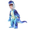 Bleu T-Rex Dinosaure Costume Dinosaure Combinaison Halloween Noël Robe en haut Cadeau pour Enfant