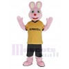 Rose Lapin Duracell Mascotte Costume Animal