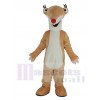 Paresseux au sol avec rouge Nez Sid for Ice Age Mascotte Costume Animal