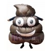 Emoji Caca Pile Sourire Noir Merde Gonflable Halloween Coup Up Les costumes pour Adultes