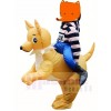 Balade Sur Chien Gonflable Porter Moi Mascotte Les costumes Noël Fête Tenue pour Des gamins