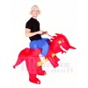 Balade Sur rouge Dinosaure avec klaxon T-rex Gonflable Halloween Noël Les costumes pour Adultes