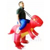 rouge Dinosaure Porter moi Balade Sur T-rex Gonflable Halloween Noël Les costumes pour Adultes