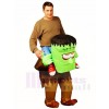 Frankenstein Porter moi Balade sur Monstre Gonflable Halloween Noël Les costumes pour Adultes