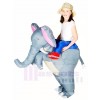 Gris l'éléphant Porter moi Balade Sur Gonflable Halloween Noël Les costumes pour Des gamins