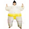 Jaune Japonais Graisse Homme Sumo Gonflable Halloween Noël Les costumes pour Adultes