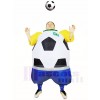 Monde Coupe Brésil Football Joueur Gonflable Halloween Noël Les costumes pour Adultes